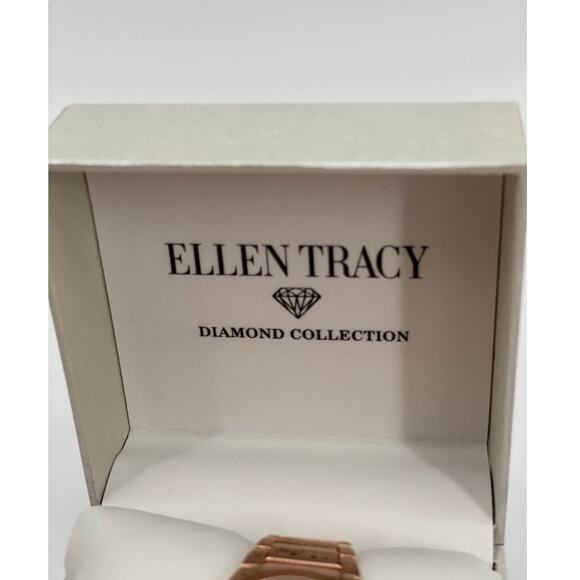 Ellen Tracy Quartz Blue Dial Ladies Analog Wrist Watch NEW - Picture 6 of 7